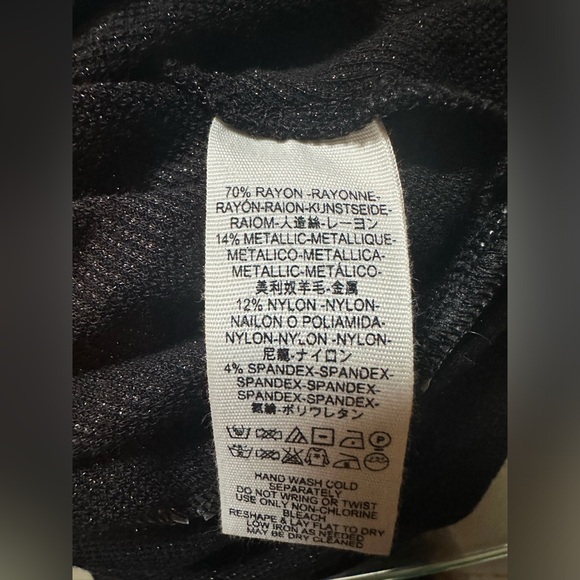 Free People black lightweight blouse/sweater. Size small. - Picture 4 of 4